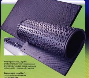 Mata legowiskowa dla bydła 180cm x120 cm  X 32 mm grubość 