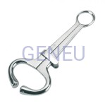 Uchwyt dla  byka z suwakiem zes tali nierdzewnej  dl. 18cm 